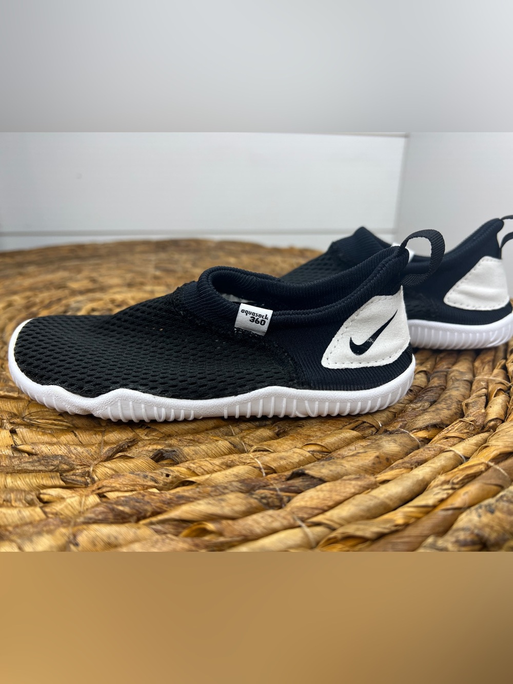 Nike Kids- Black & White Aqua Sock Water Shoes- New without Tags
